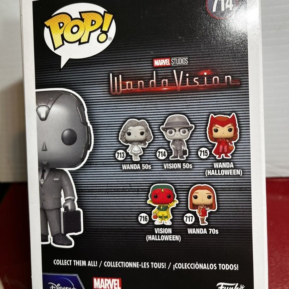 Funko Pop! #714 Vision 50s WandaVision CHASE Exclusive Misb Vinyl Figure Limited - Picture 3 of 3